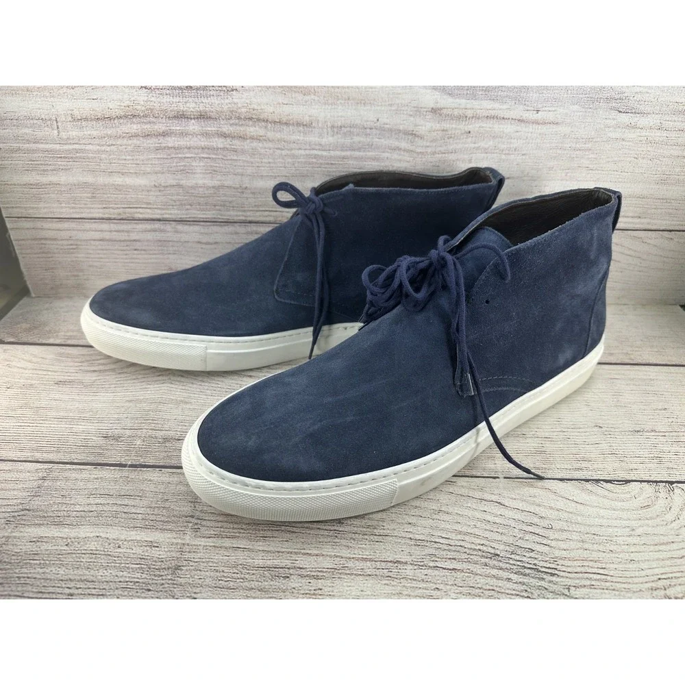 To Boot New York Adam Derrick Woodrow Navy Blue Suede Men's Casual Shoes Size 12